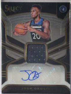 Josh Okogie #JOK 2018 Panini Select Rookie Jersey Autographs Basketball