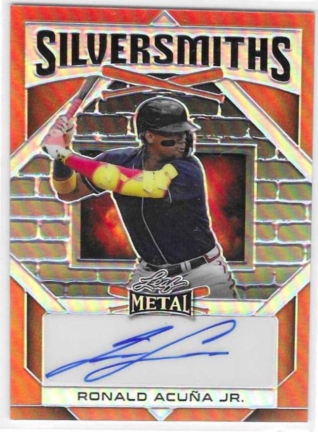 Ronald Acuna Jr #S-RAJ Baseball Cards 2022 leaf Metal Flight 2023 To Autographs