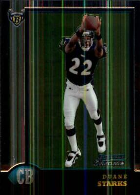 Duane Starks #3 Football Cards 1998 Bowman Chrome