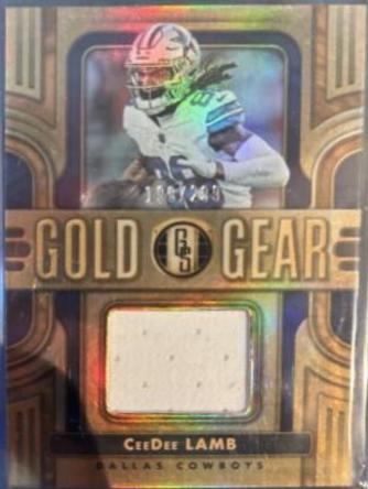 CeeDee Lamb #GG-CL Football Cards 2023 Panini Gold Standard Gear