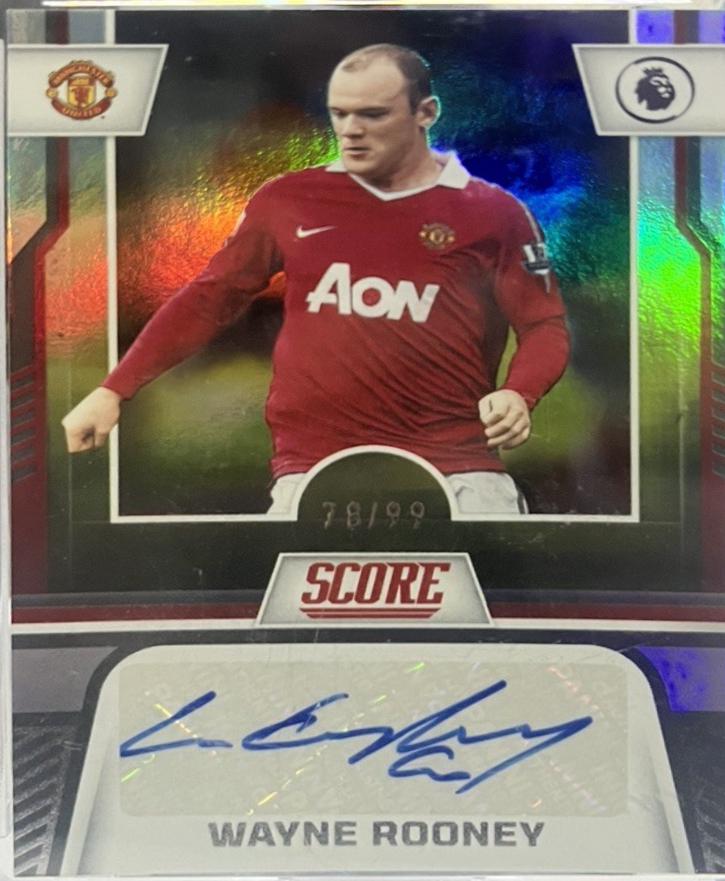 Wayne Rooney #SS-WR 2023 Panini Score Premier League Signature