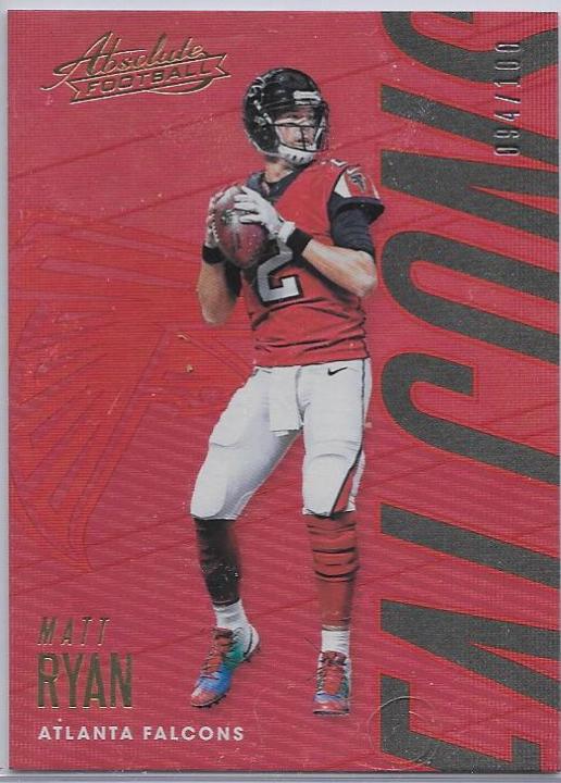 Matt Ryan #4 Football Cards 2018 Panini Absolute