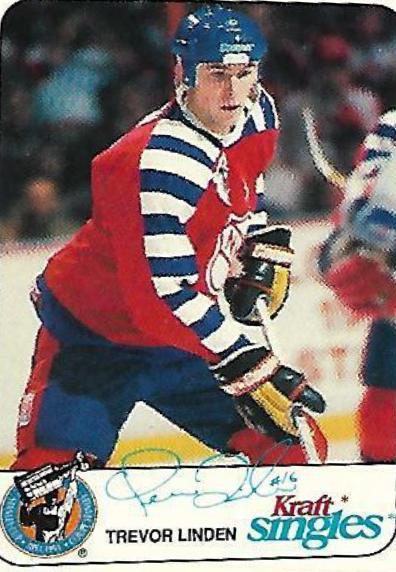 Trevor Linden Hockey Cards 1992 Kraft