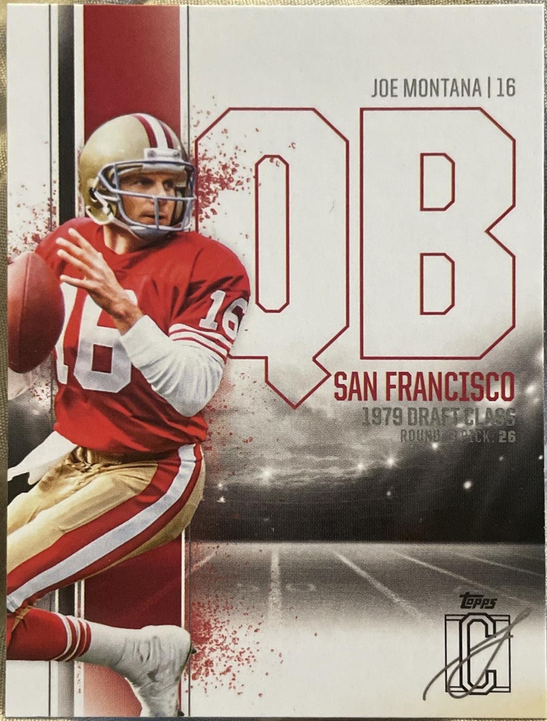 Joe Montana #54 Football Cards 2024 Topps Signature Class