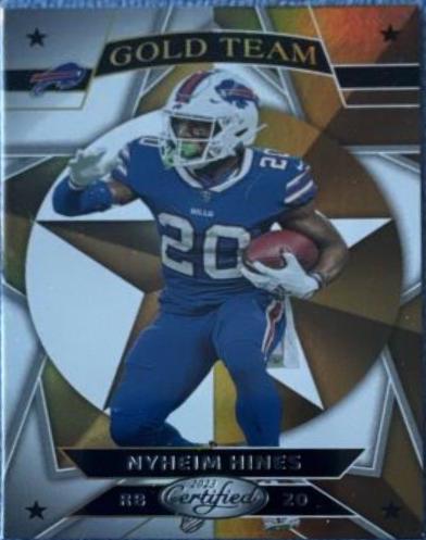 Nyheim Hines #GT-10 Football Cards 2023 Panini Certified Gold Team