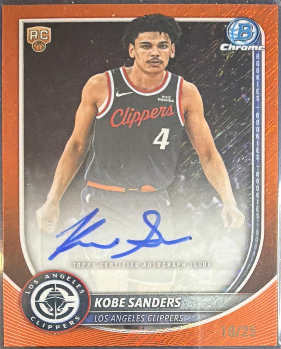 Kobe Sanders [Orange Geometric] #BCA-KS