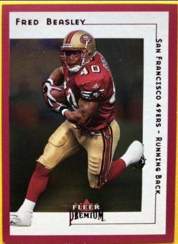 Fred Beasley #118 Football Cards 2001 Fleer Premium