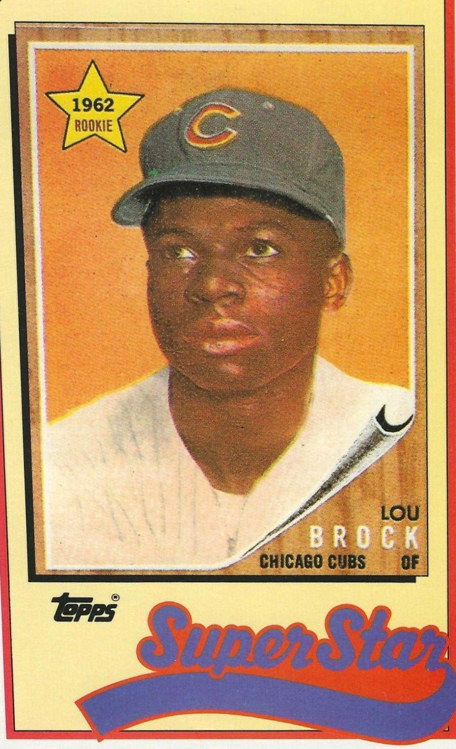 Lou Brock #26 Baseball Cards 1989 Topps Ljn Baseball Talk