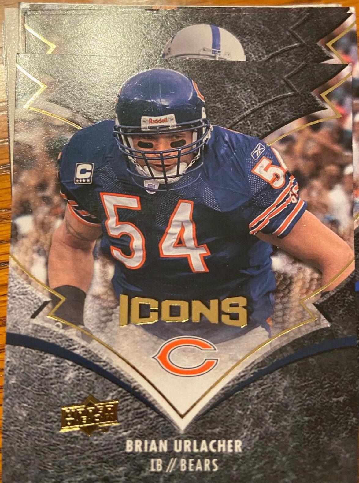 Brian Urlacher #16 Football Cards 2008 Upper Deck Icons
