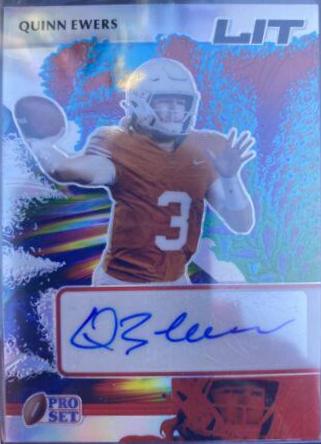 Quinn Ewers #L-QE1 Football Cards 2022 Pro Set Metal Lit Autographs
