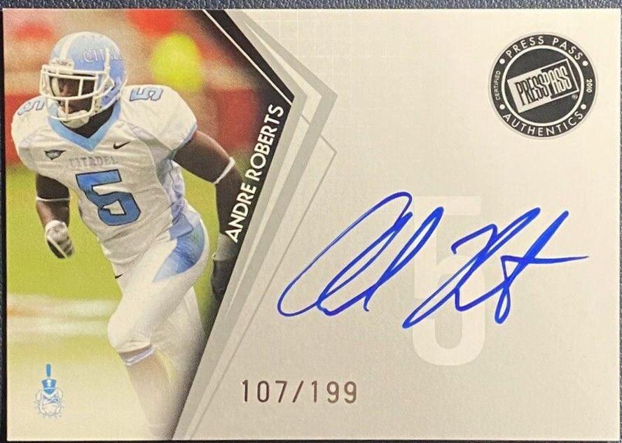 Andre Roberts #PPS-AR Football Cards 2010 Press Pass Autographs