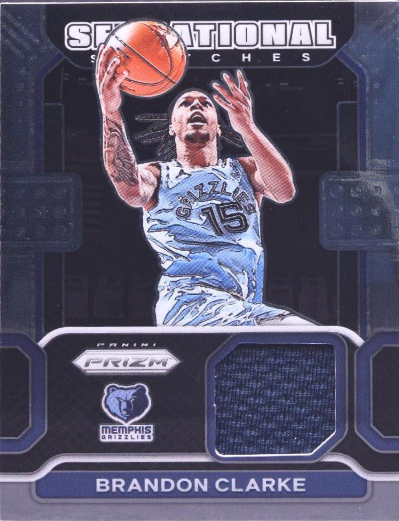 Brandon Clarke #SW-BCL Basketball Cards 2021 Panini Prizm Sensational Swatches