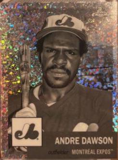 Andre Dawson [Black & White Mini-Diamond Refractor] #58