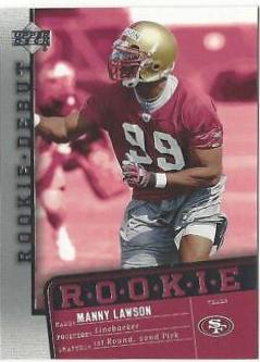 Manny Lawson #180 Football Cards 2006 Upper Deck Rookie Debut