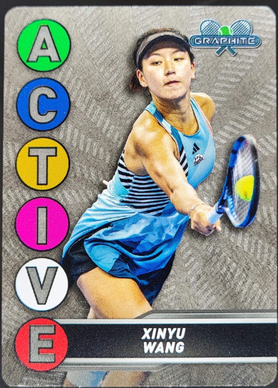 Xinyu Wang #ACM-23 Tennis Cards 2024 Topps Graphite Active Metal