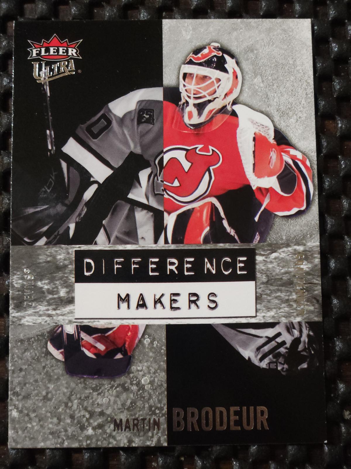 Martin Brodeur #DM8 Hockey Cards 2007 Ultra Difference Makers
