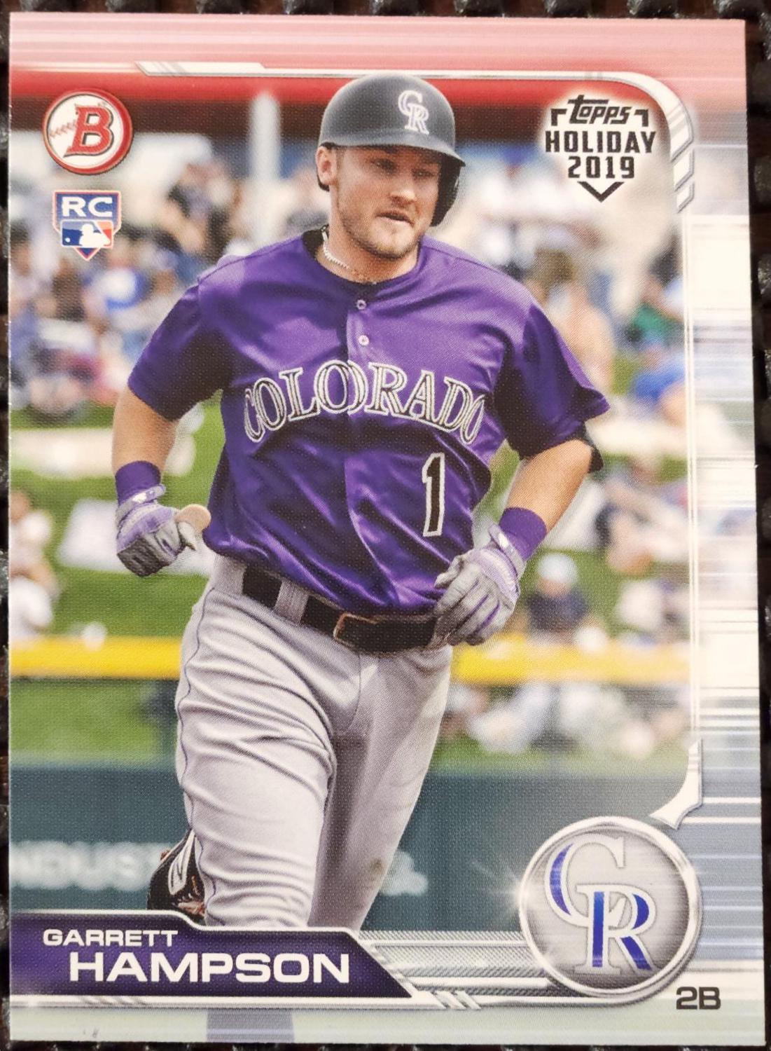 Garrett Hampson #TH-GH Baseball Cards 2019 Topps Holiday Bowman