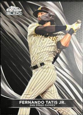 Fernando Tatis Jr. #79 Baseball Cards 2024 Topps Chrome Black