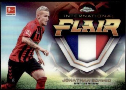 Jonathan Schmid #IF-7 Soccer Cards 2019 Topps Chrome Bundesliga International Flair