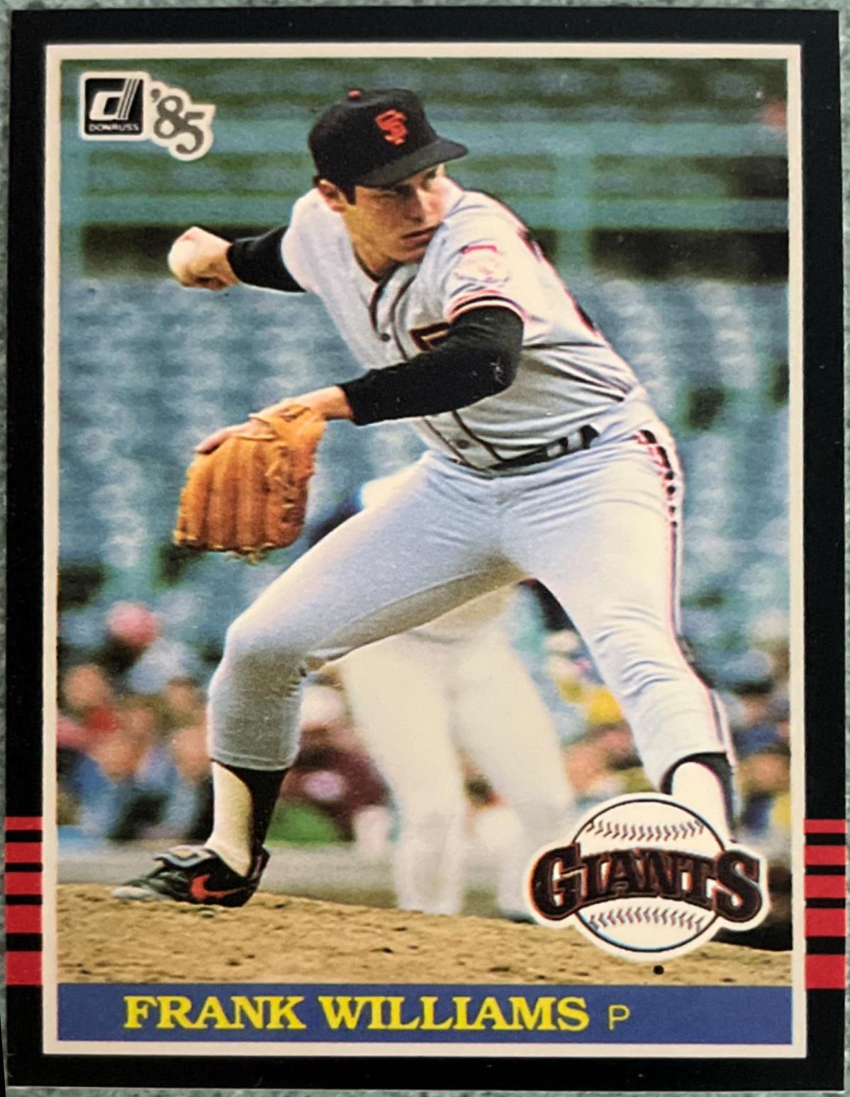 Frank Williams #323 Baseball Cards 1985 Donruss