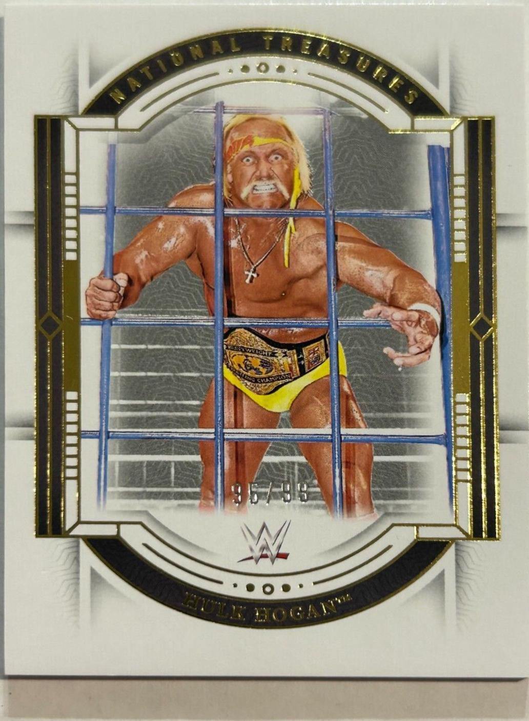 Hulk Hogan #25 Wrestling Cards 2024 Panini National Treasures WWE