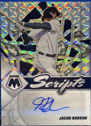 Jacob Robson #SC-JR Baseball Cards 2022 Panini Mosaic Scripts Autographs