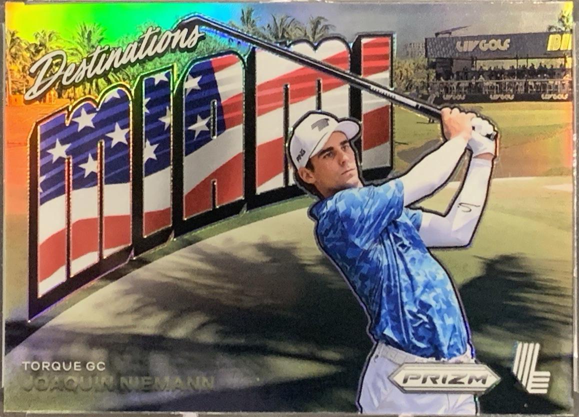 Joaquin Niemann #1 Golf Cards 2024 Panini Prizm LIV Destinations