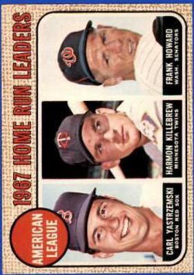 AL Home Run Leaders #6 Baseball Cards 1968 O Pee Chee