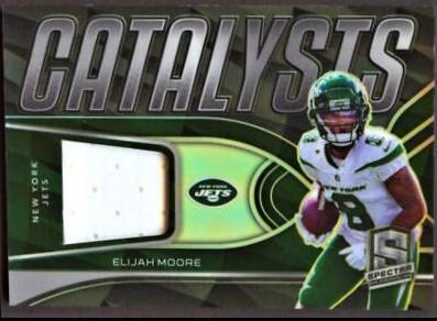 Elijah Moore #CAT-EMO Football Cards 2022 Panini Spectra Catalysts