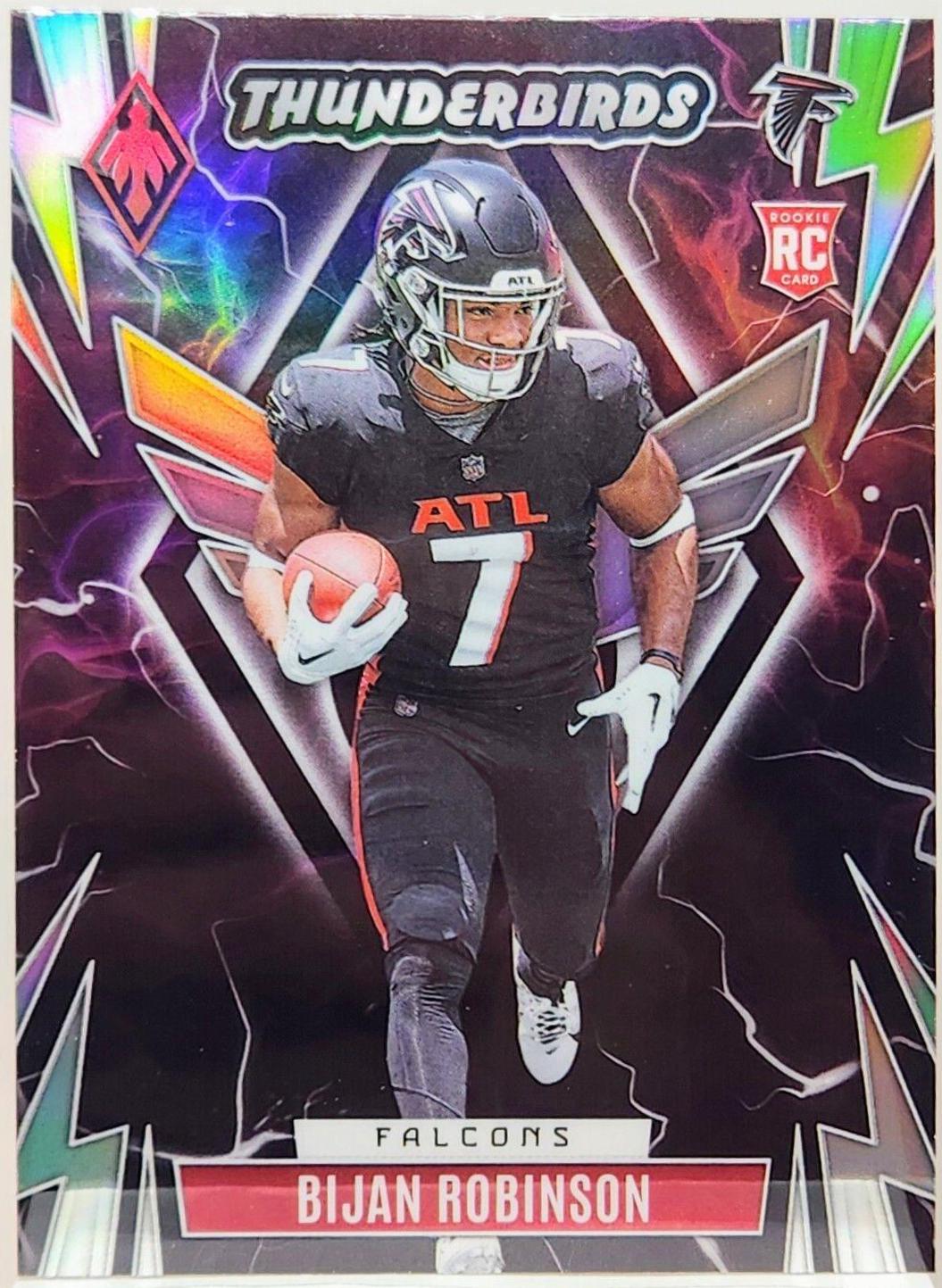 Bijan Robinson #TB-BR Football Cards 2023 Panini Phoenix Thunderbirds