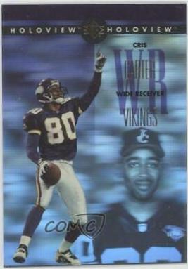 Cris Carter #17 Football Cards 1996 SP Holoview