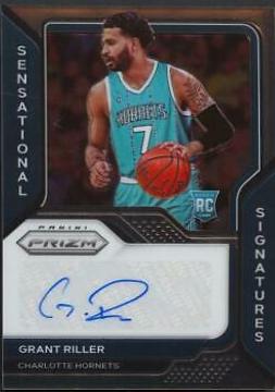 Grant Riller Basketball Cards 2020 Panini Prizm Sensational Signatures