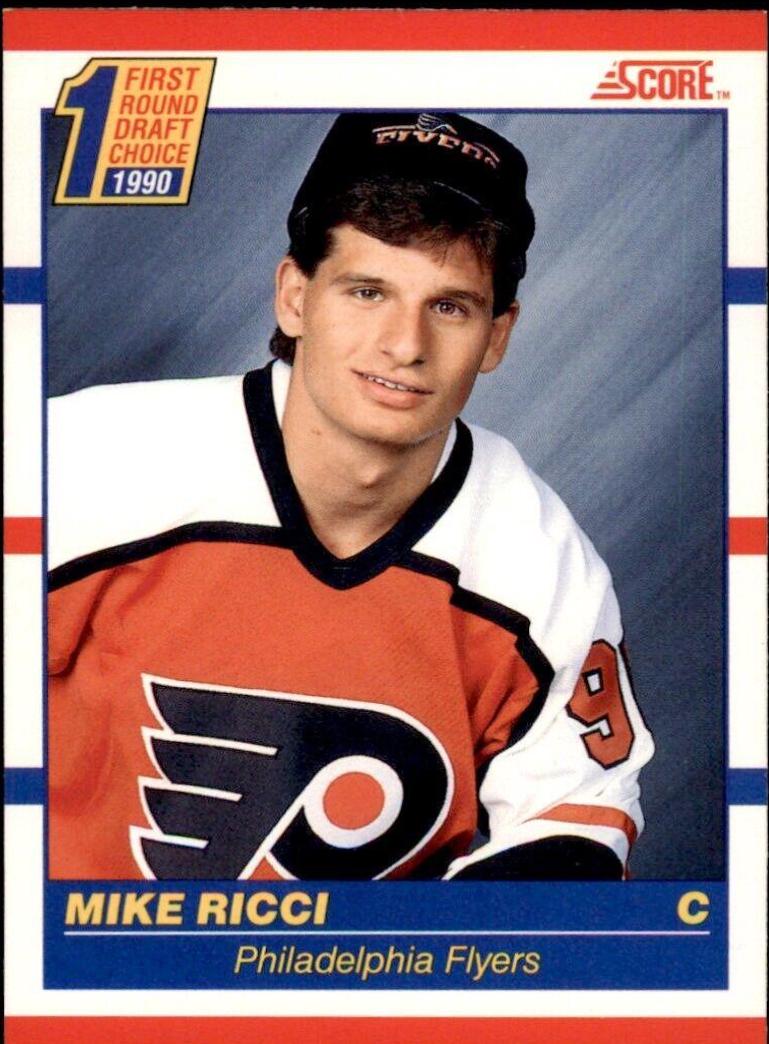 Mike Ricci #433 Hockey Cards 1990 Score
