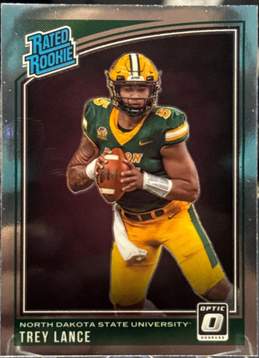 Trey Lance #203 Football Cards 2021 Panini Chronicles Draft Picks Donruss Optic Rated Rookie