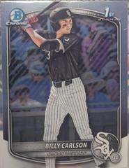 Billy Carlson [Logofractor] #BDC-10 Baseball Cards 2025 Bowman Draft Chrome Prices