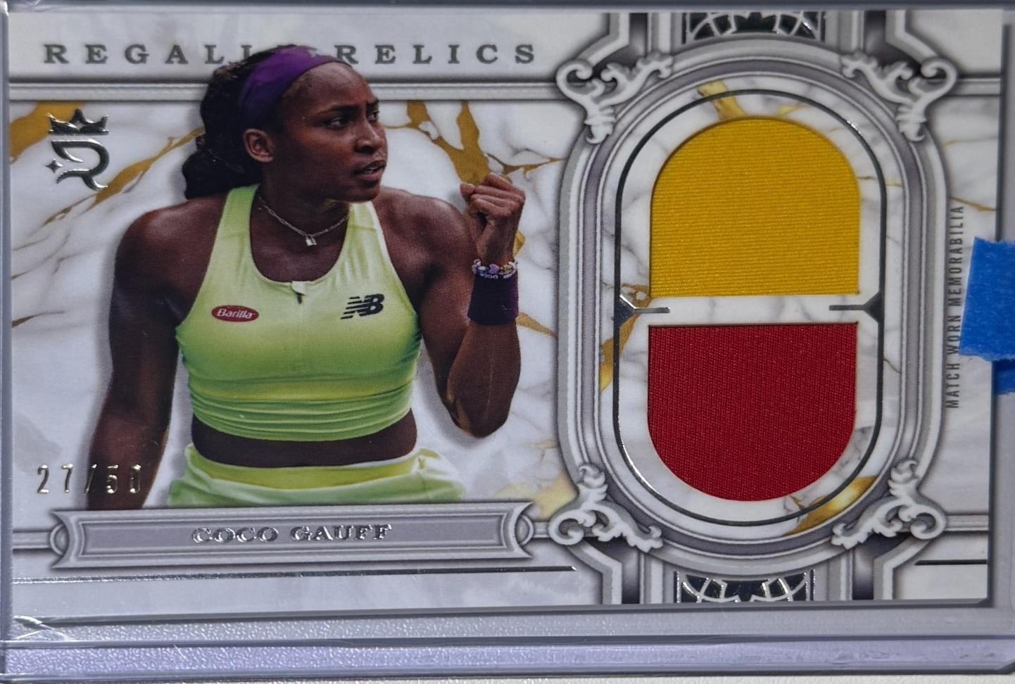 Coco Gauff #RER-CG Tennis Cards 2024 Topps Royalty Regalia Relic