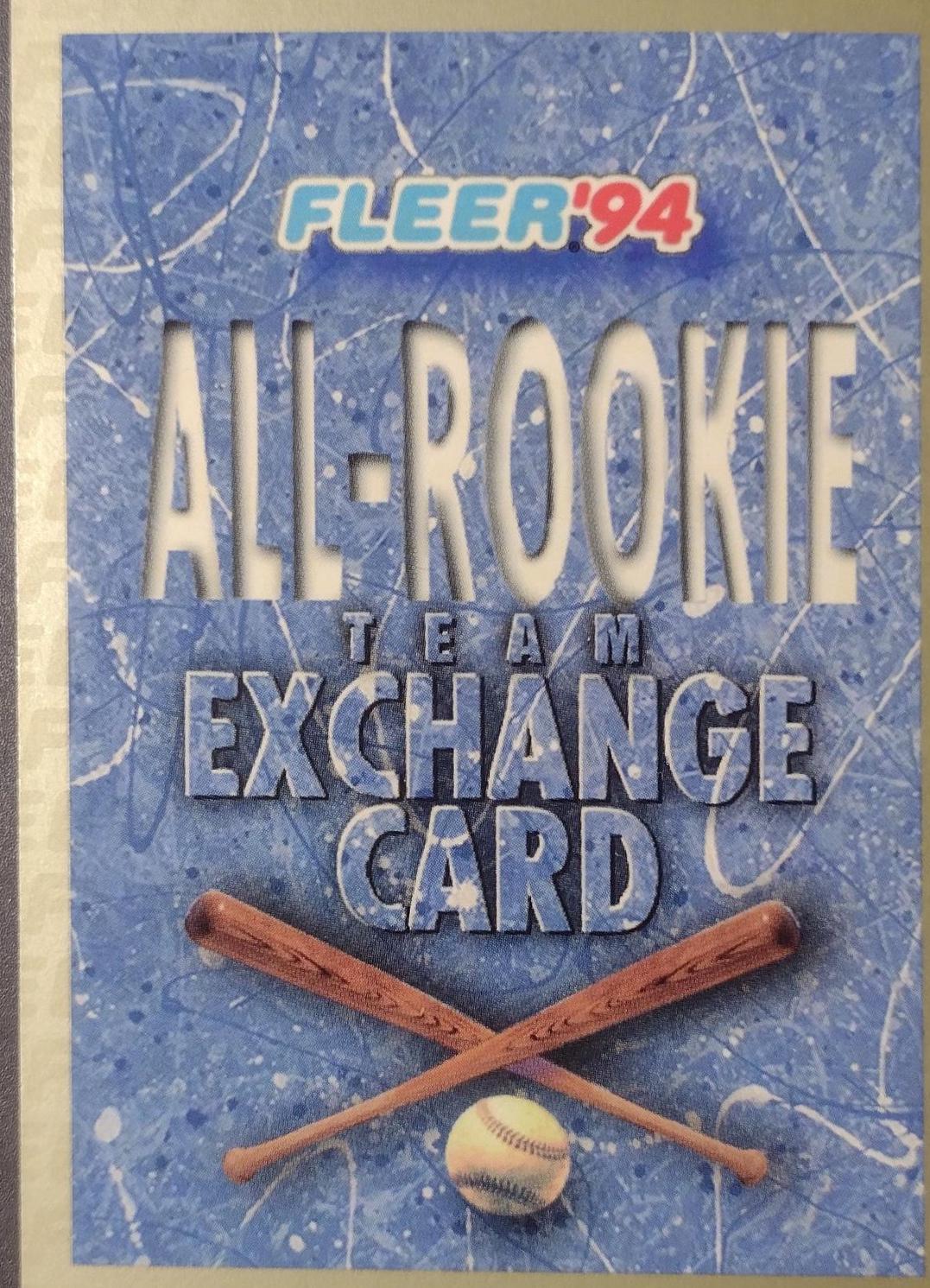 Team Exchange Card Baseball Cards 1994 Fleer All Rookie Team