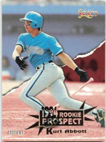 Kurt Abbott #187 Baseball Cards 1994 Select