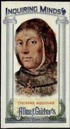 Thomas Aquinas #IM-TA Baseball Cards 2013 Topps Allen & Ginter Inquiring Minds Mini