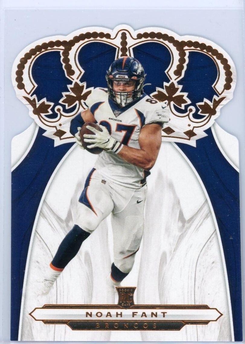 Noah Fant #CR-13 Football Cards 2019 Panini Chronicles Crown Royale