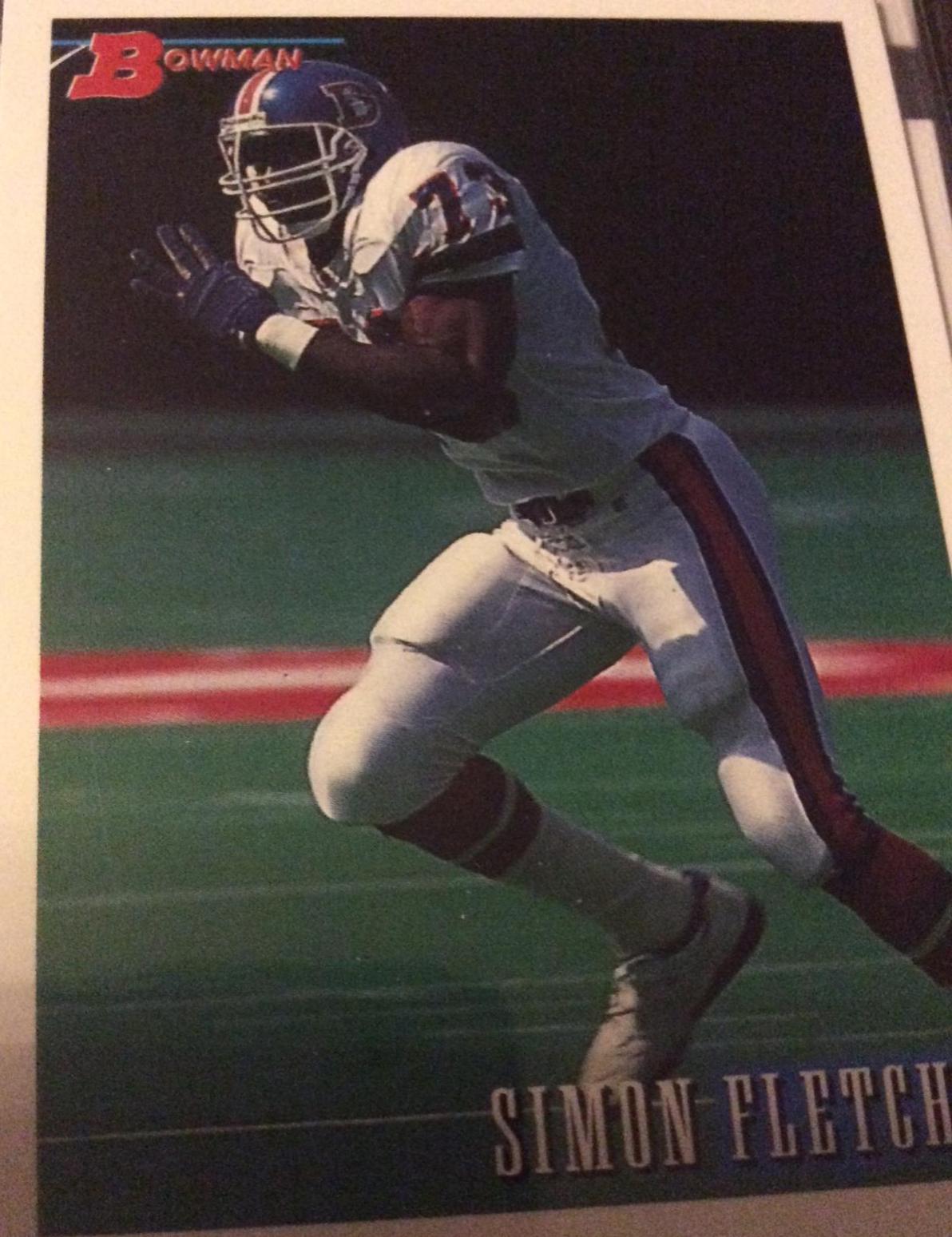 Simon Fletcher #13 Football Cards 1993 Bowman