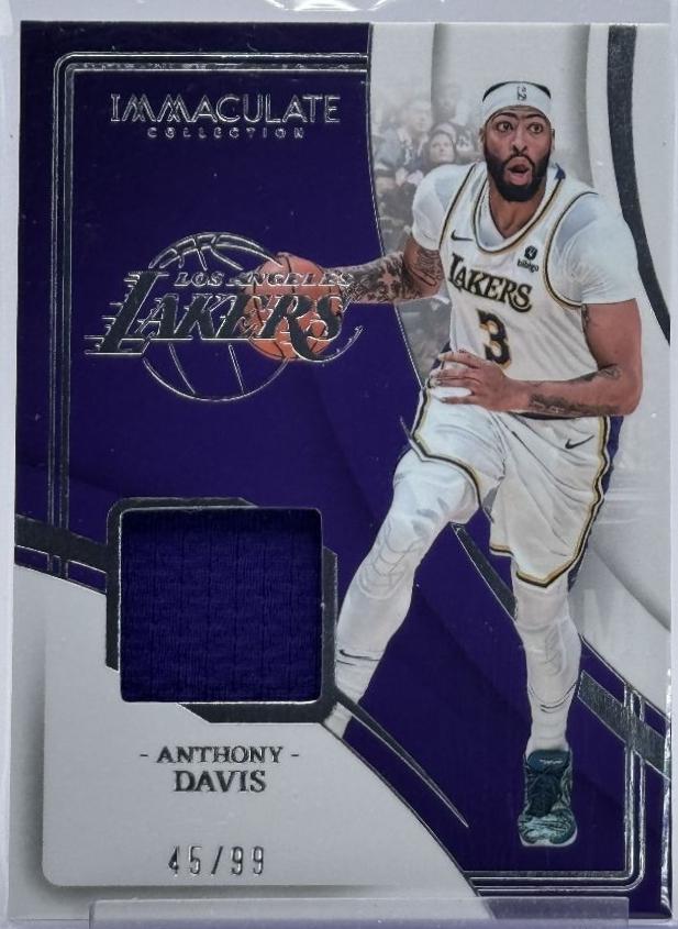 Anthony Davis #27 Basketball Cards 2023 Panini Immaculate Materials