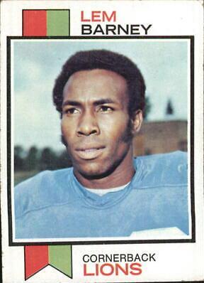 Lem Barney #370 Football Cards 1973 Topps