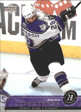 Adam Deadmarsh #82 Hockey Cards 2002 Upper Deck