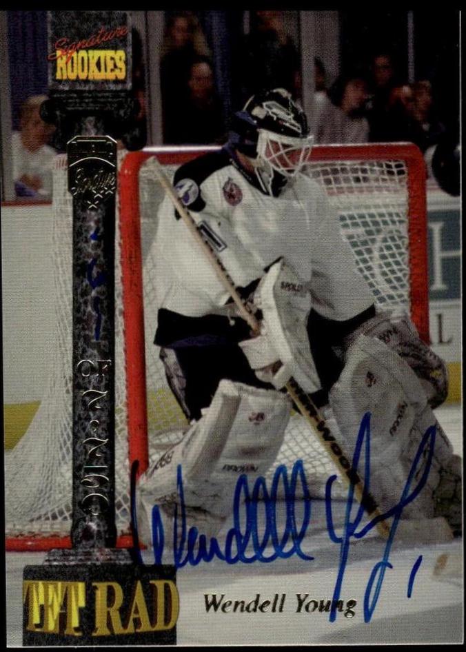 Wendell Young #CXVIII Hockey Cards 1994 Signature Rookies Tetrad
