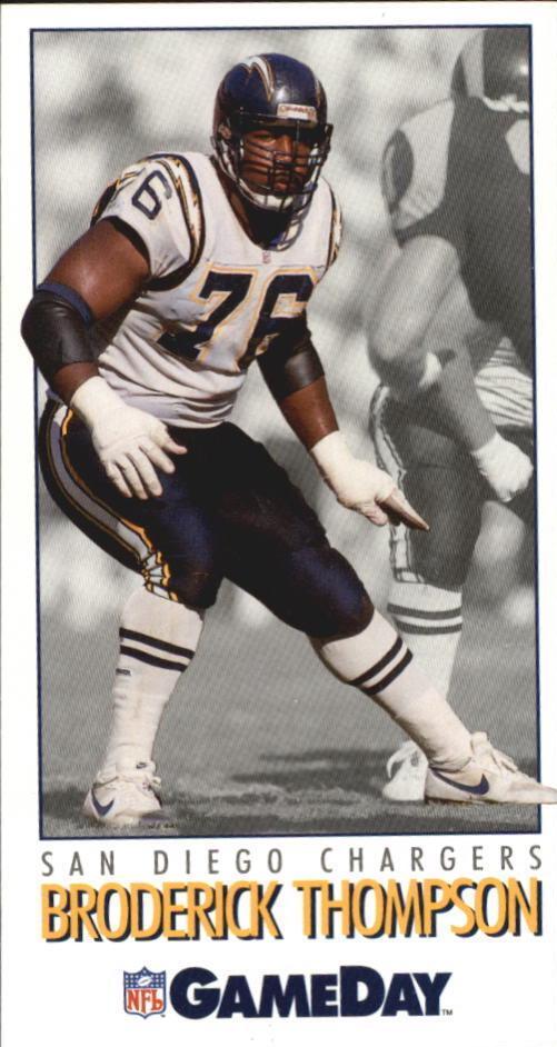 Broderick Thompson #6 Football Cards 1992 Fleer Gameday