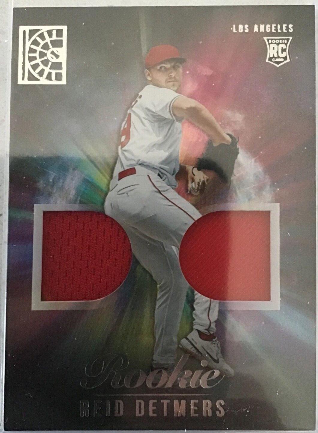 Reid Detmers #RDM-RD 2022 Panini Capstone Baseball Rookie Dual Materials