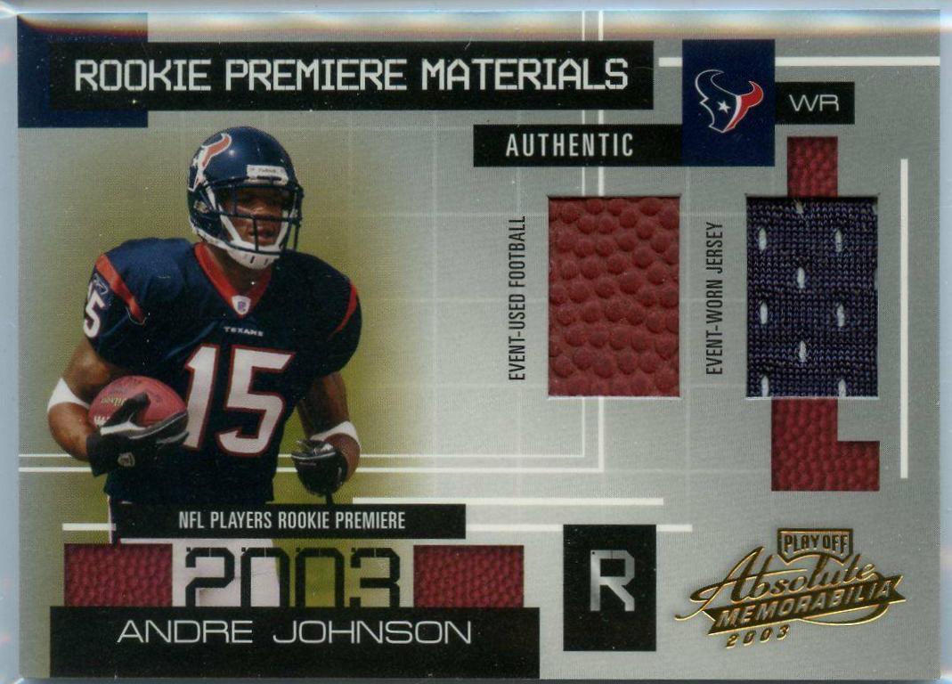 Andre Johnson #165 Football Cards 2003 Playoff Absolute Memorabilia