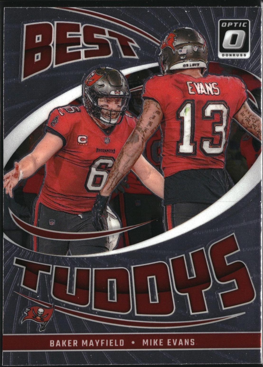 Baker Mayfield / Mike Evans #6 Football Cards 2024 Panini Donruss Optic Best Tuddys