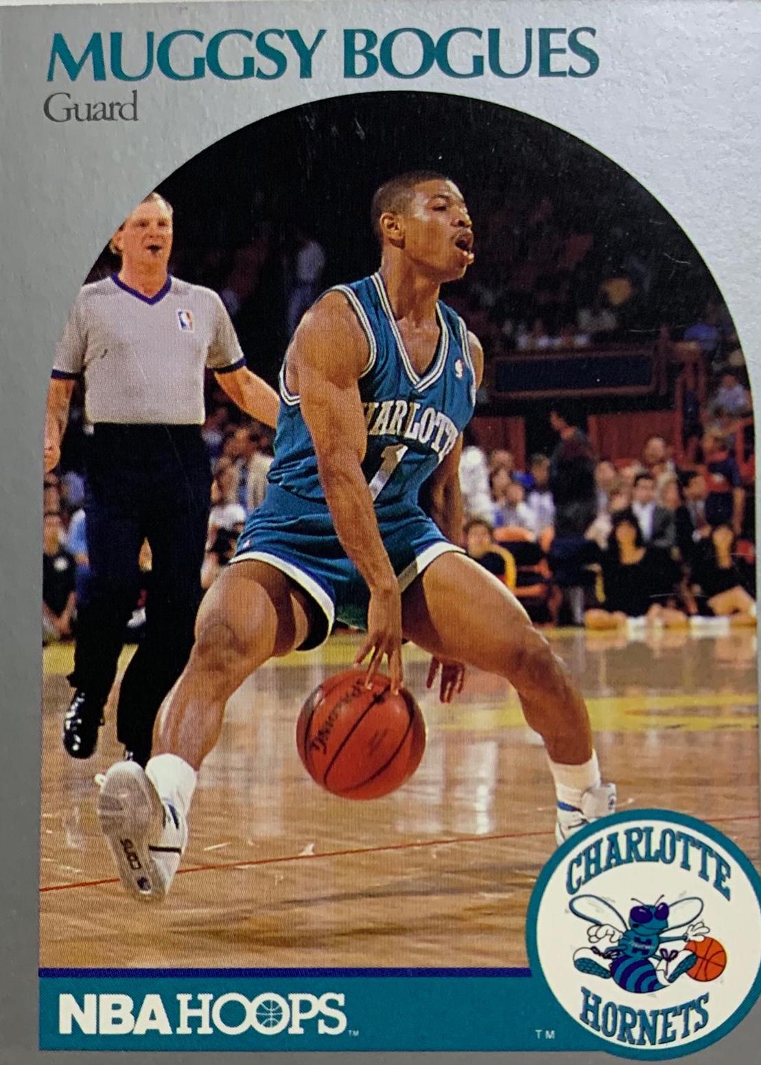 Muggsy Bogues #50 Basketball Cards 1990 Hoops